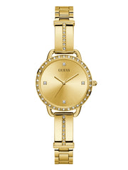 Gold-Tone Crystal Analog Watch