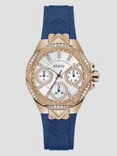Rose Gold-Tone and Blue Multifunction Watch