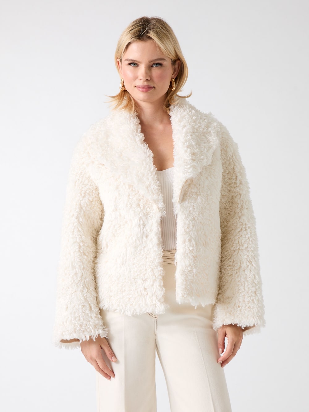 Margot Longline Faux-Fur Coat