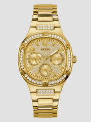 Gold-Tone and Crystal Multifunction Watch