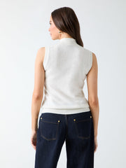 Lavanda Mock-Neck Sweater Top