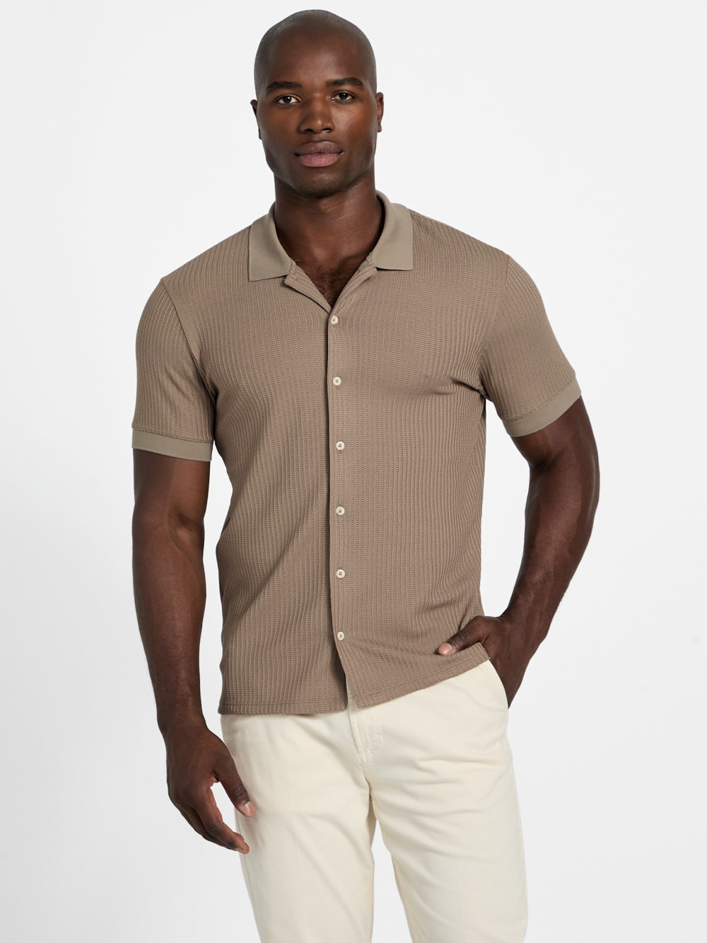Pointelle Knit Shirt
