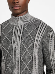 Eco Noel Zip Cable-Knit Sweater