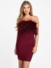 Evita Feather Bandage Dress