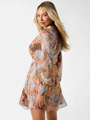 Paisley print dress