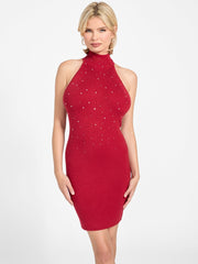 Eco Minara Rhinestone Sweater Dress