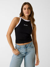 Embroidered logo tank top