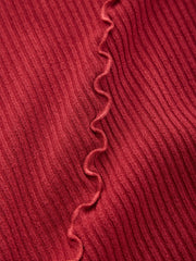 long-sleeve lettuce edge top