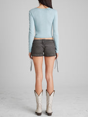 long-sleeve stretch tee