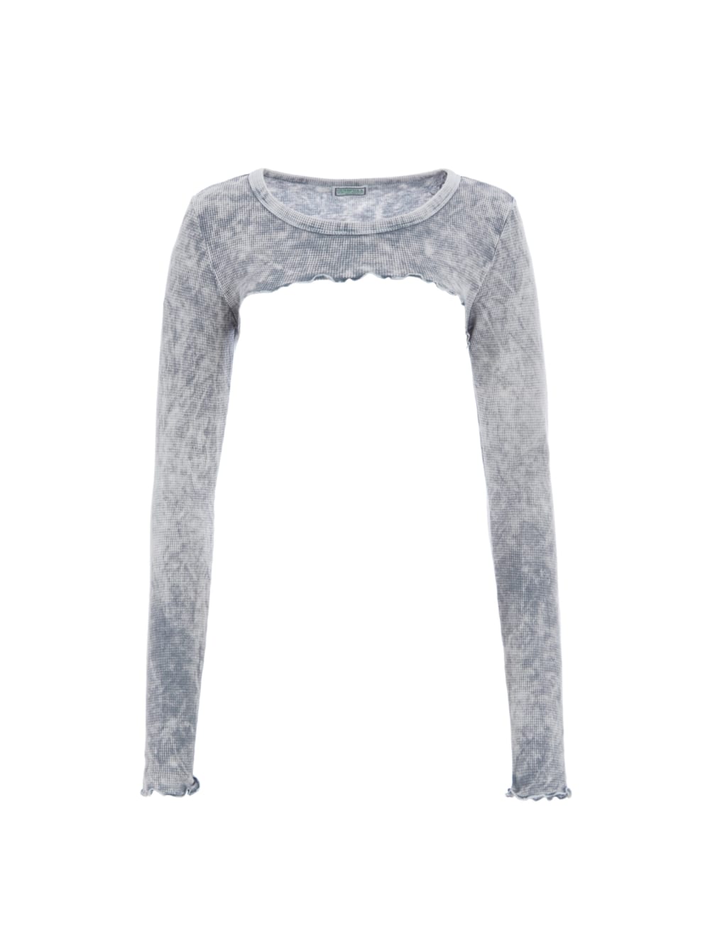 Aged Waffle Crop Top