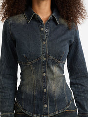 GUESS Originals Denim Corset Top