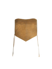 washed suede bandeau