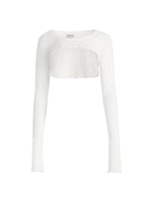 Aged Waffle Crop Top