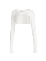 Aged Waffle Crop Top