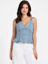 Anika Denim Peplum Top