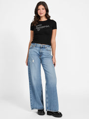 Logo Rhinestones t-shirt