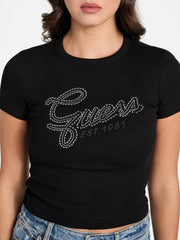 Logo Rhinestones t-shirt