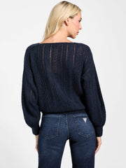 Izabella Wool-Blend Surplice Sweater