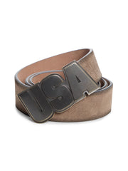 peeled suede belt