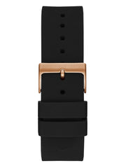 Black and Rose Gold-Tone Multifunction Watch