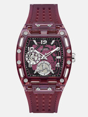 Burgandy Multifunctional Watch