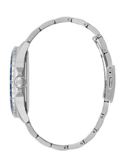 Silver Tone and Blue Sport Watch