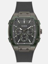 Green and Grey Silicone Multifunction Watch