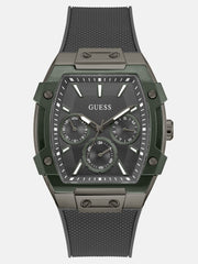 Green and Grey Silicone Multifunction Watch