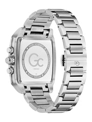 Silver-Tone Square Multifunction Watch