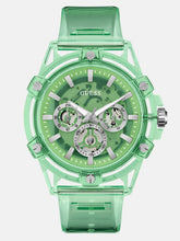 Transparent Green Multifunction Watch