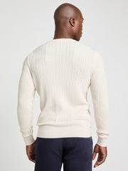 Silk-Blend Chevron Sweater