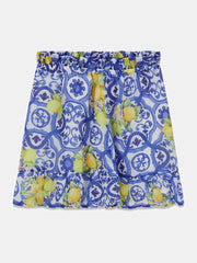 Chiffon flare skirt