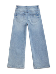 Pamela Rhinestone Wide-Leg Jeans (7-16)