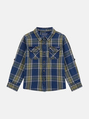 Plaid Twill Long-Sleeve Shirt (3M-7)