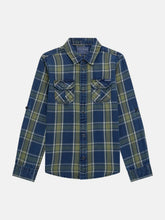Plaid Twill Long-Sleeve Shirt (7-16)