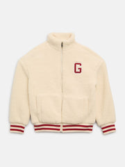 Faux-Fur Varsity Jacket (7-16)