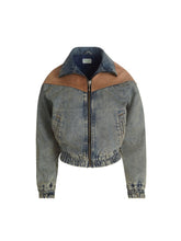 zip denim jacket
