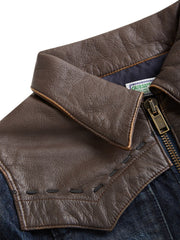 contrast denim jacket