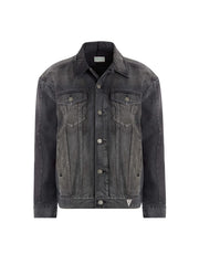 oversized pieced denim jacket