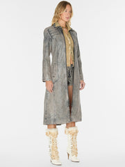 long denim coat