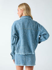 Denim tweed jacket