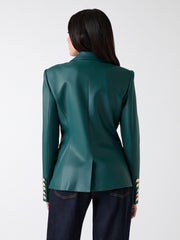 Pamela Faux-Leather Blazer