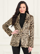 Pamela Printed Velvet Blazer