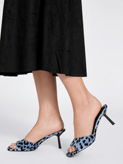 Carisse Velvet Stiletto Mule Sandals