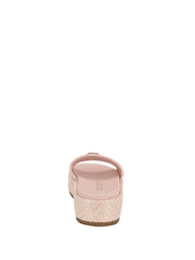 Longoh Raffia Platform Slide Sandals