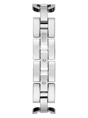 Silver-Tone Crystal Analog Watch