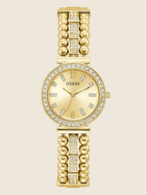 Gold-Tone and Rhinestone Analog Watch