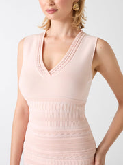 Syria Scalloped Sweater Dress