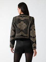 Helene Studded Embroidery Jacket