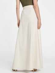 Pat Belted Maxi Skirt